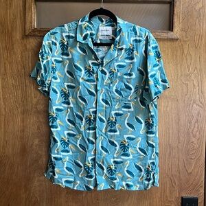 Goodfellow & Co Shirt Men’s Blue/Green Pelican Shirt